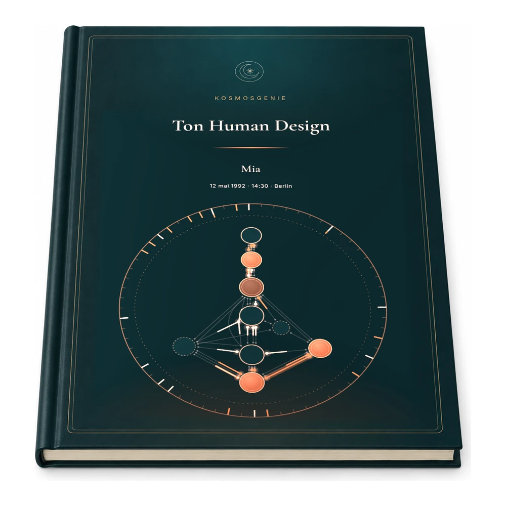 Livre Human Design en édition premium, ouverture à plat