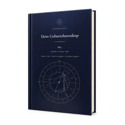 Geburtshoroskop als persönliches Buch - Cover mit Sternenrad