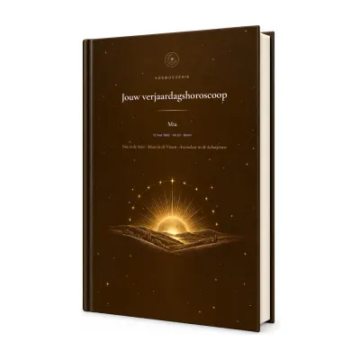 Verjaardagshoroscoopboek als persoonlijk boek, omslag