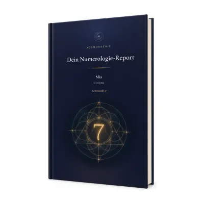 Numerologie-Deutung als persönliches Buch - Cover
