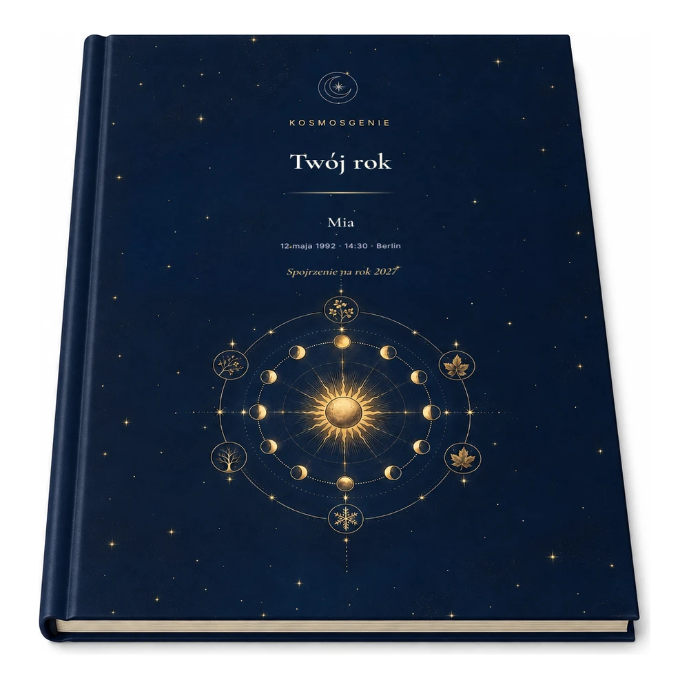 Horoskop roczny 2027 w wersji Premium, leżący płasko